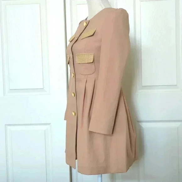 Gelano Fit And Flare Tan Jacket - Picture 3 of 4